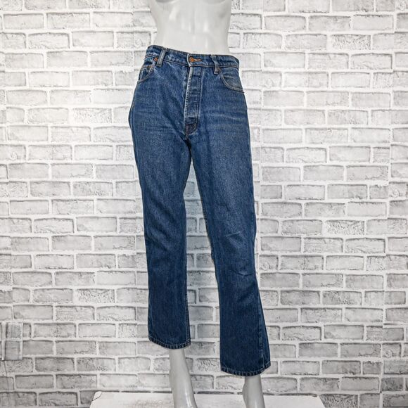 BLISS and MISCHIEF Women's Collector fit cropped Denim Straight slim jeans sz 29 - Picture 1 of 10
